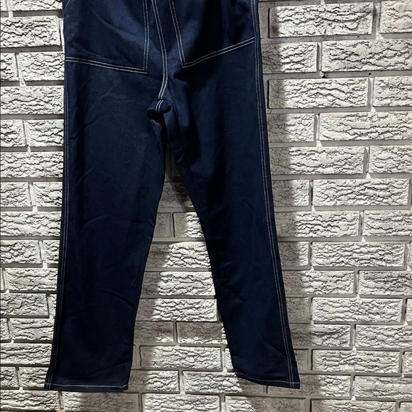 Smash + Tess Navy Denim Overalls - Picture 3 of 5